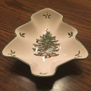 Spode Christmas Tree Dish 8” New in Box